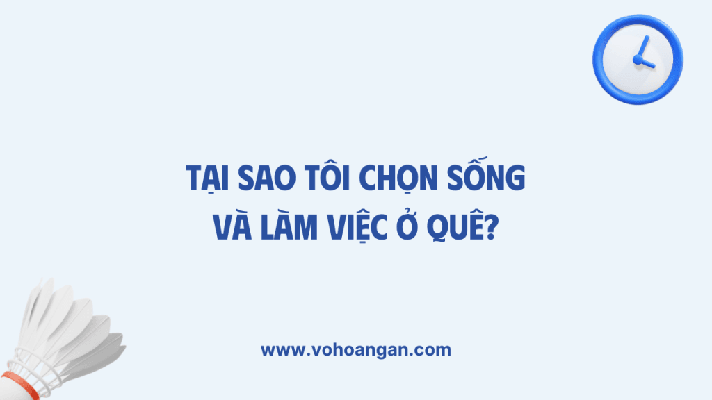 Sống và làm việc ở quê